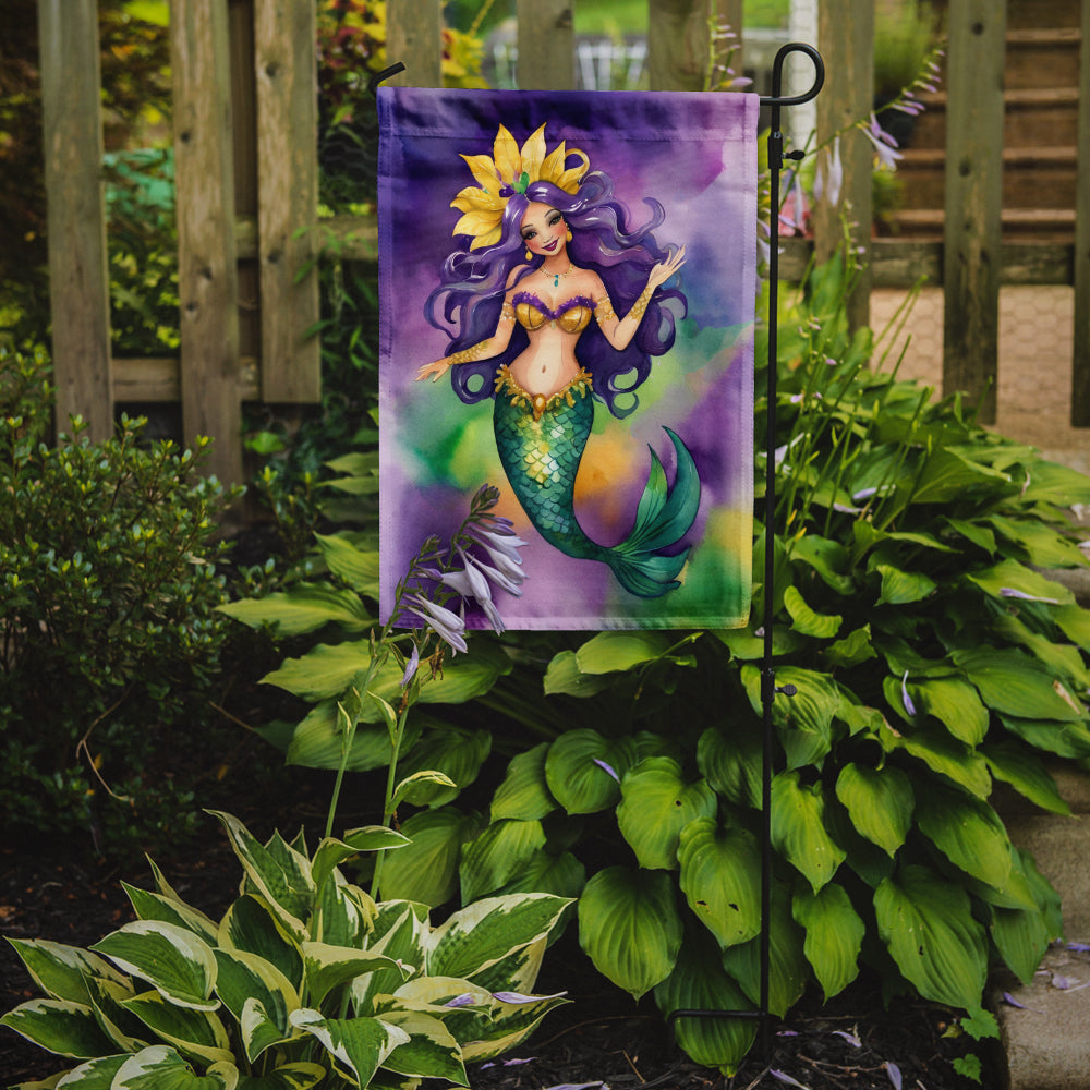 Mermaid Mardi Gras Garden Flag Mailbox Decorative Yard Banner Outside Patio Artwork for Flower Beds, Garden Size, Multicolor