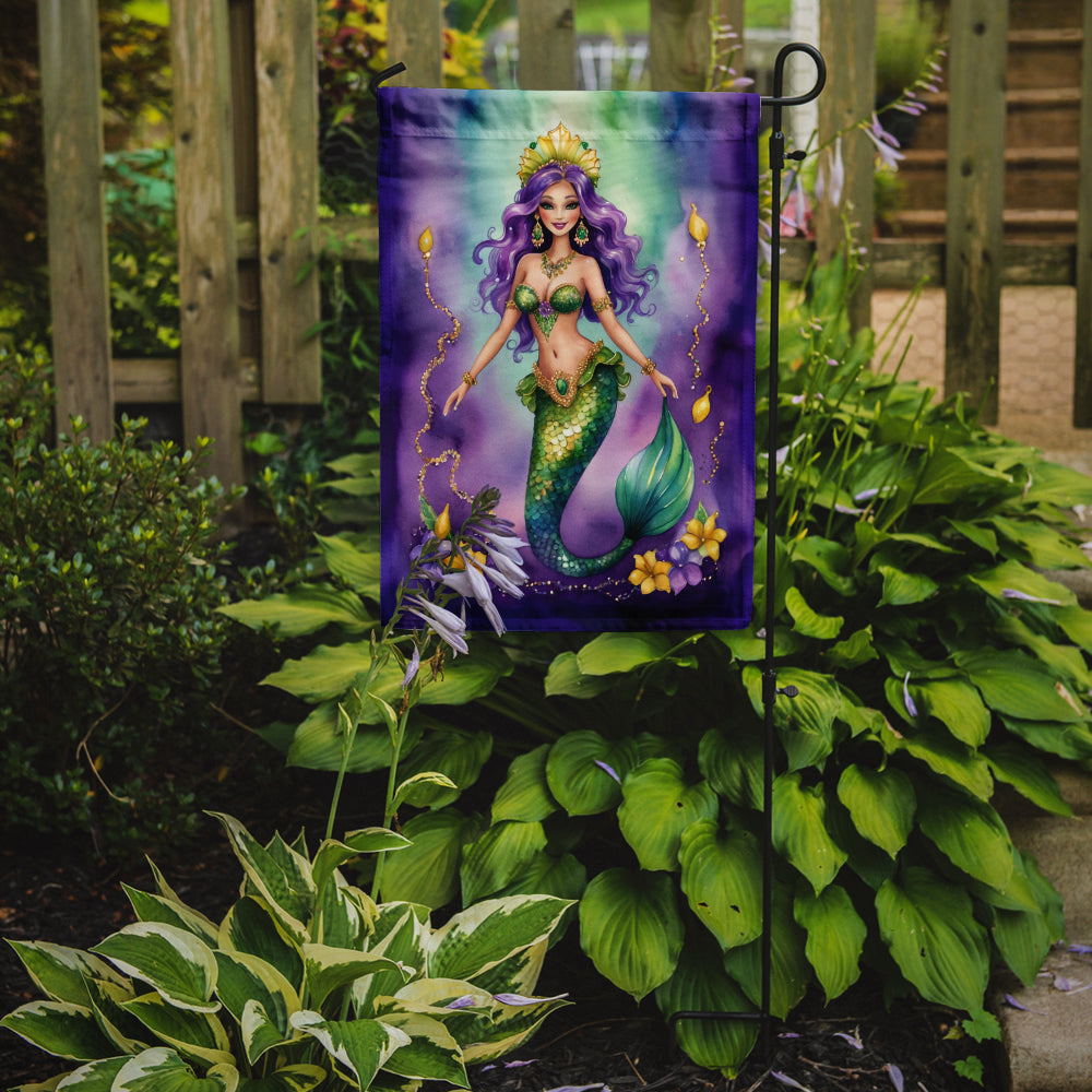Mermaid Mardi Gras Garden Flag Mailbox Decorative Yard Banner Outside Patio Artwork for Flower Beds, Garden Size, Multicolor