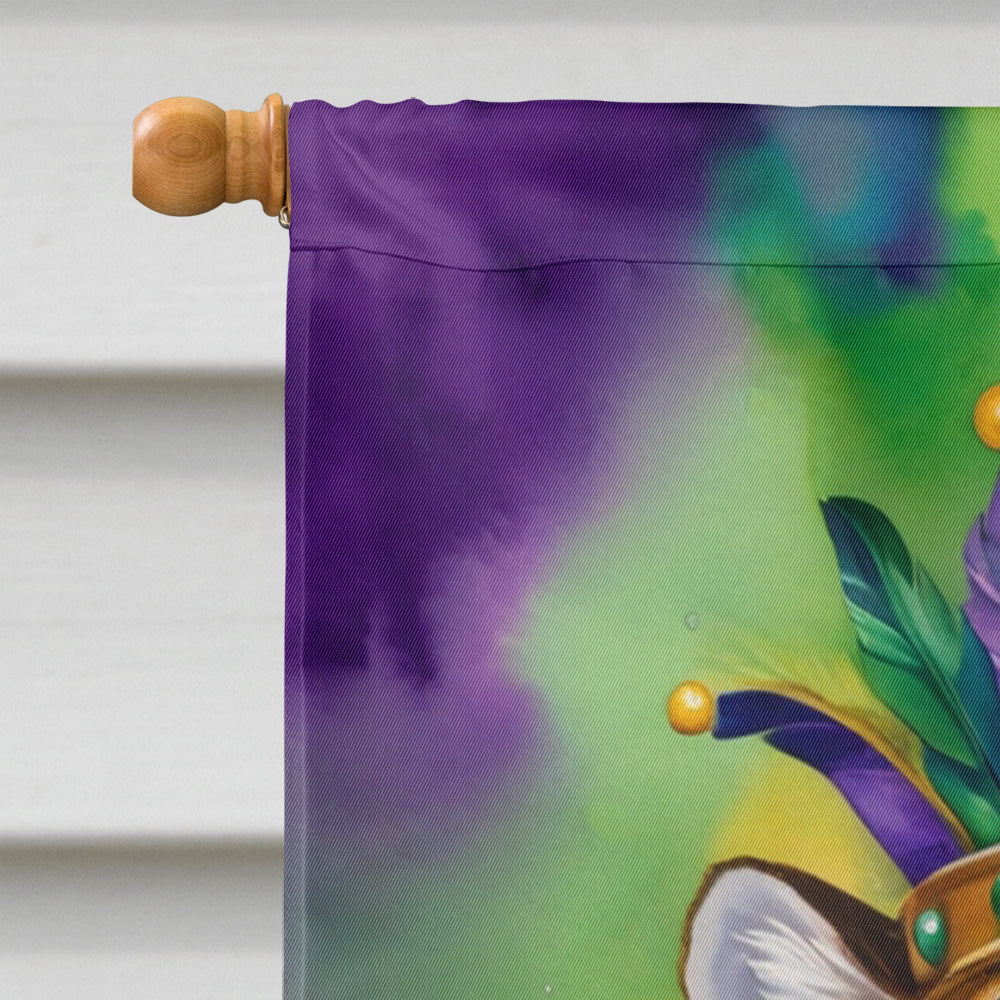 Tiger the King of Mardi Gras House Flag 28x40 Porch Sleeve Pole Decorative Outside Yard Banner Artwork Wall Hanging, Polyester