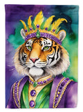 Tiger the King of Mardi Gras Garden Flag Mailbox Decorative Yard Banner Outside Patio Artwork for Flower Beds, Garden Size, Multicolor