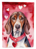 American English Coonhound My Valentine Garden Flag Mailbox Decorative Yard Banner Outside Patio Artwork for Flower Beds, Garden Size, Multicolor