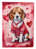 Beagle My Valentine Garden Flag Mailbox Decorative Yard Banner Outside Patio Artwork for Flower Beds, Garden Size, Multicolor