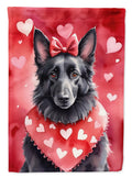 Belgian Sheepdog My Valentine Garden Flag Mailbox Decorative Yard Banner Outside Patio Artwork for Flower Beds, Garden Size, Multicolor