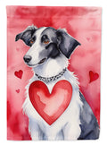 Borzoi My Valentine Garden Flag Mailbox Decorative Yard Banner Outside Patio Artwork for Flower Beds, Garden Size, Multicolor