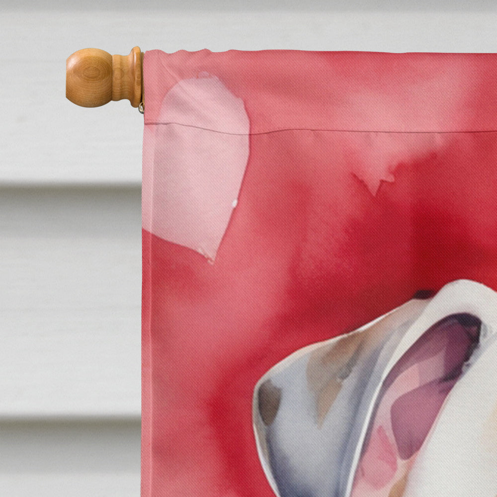 Boxer My Valentine House Flag 28x40 Porch Sleeve Pole Decorative Outside Yard Banner Artwork Wall Hanging, Polyester