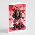 Boykin Spaniel My Valentine Greeting Cards Pack of 8 Blank Cards with Envelopes Whimsical A7 Size 5x7