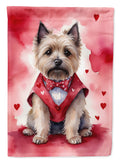 Cairn Terrier My Valentine Garden Flag Mailbox Decorative Yard Banner Outside Patio Artwork for Flower Beds, Garden Size, Multicolor