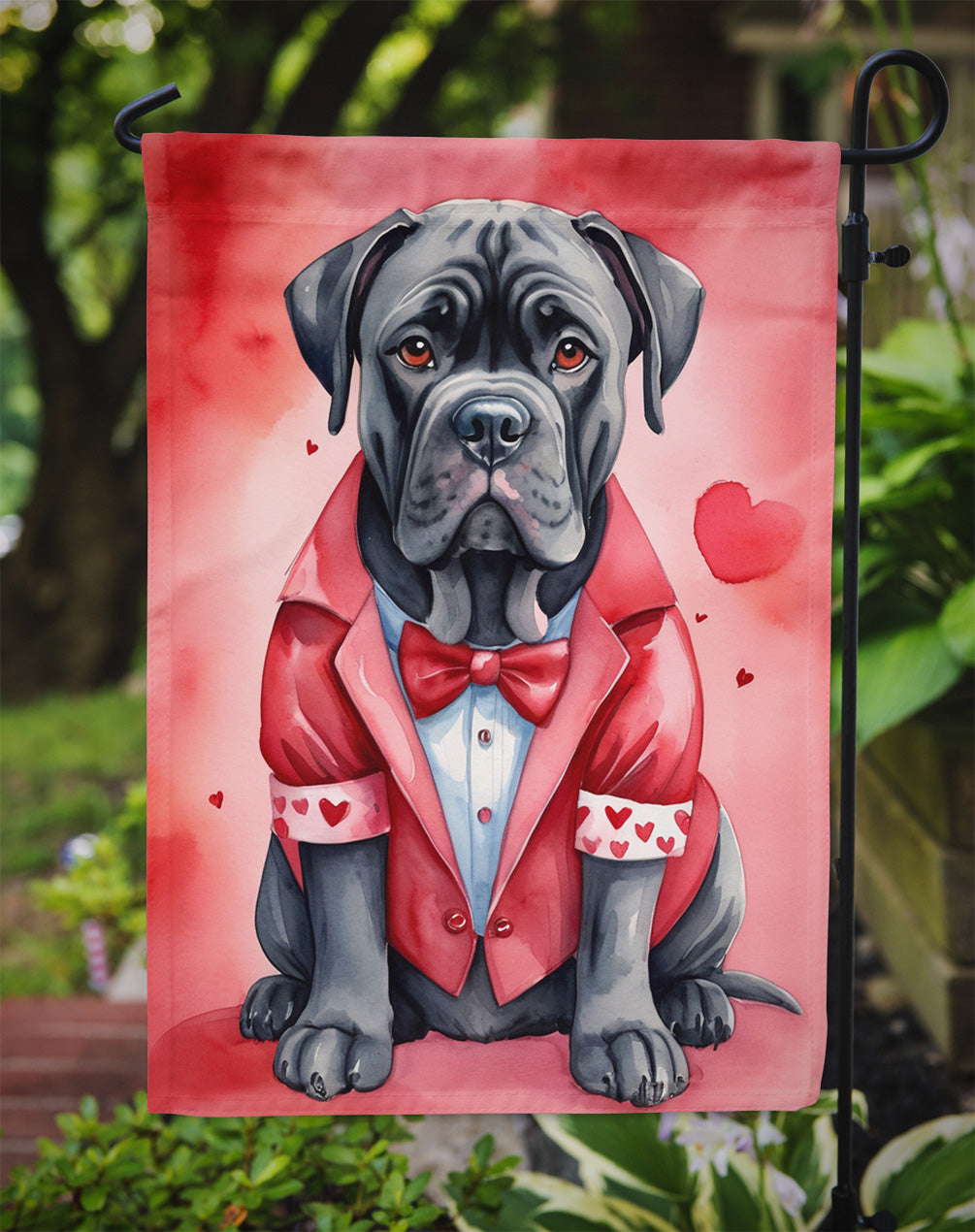 Cane Corso My Valentine Garden Flag Mailbox Decorative Yard Banner Outside Patio Artwork for Flower Beds, Garden Size, Multicolor