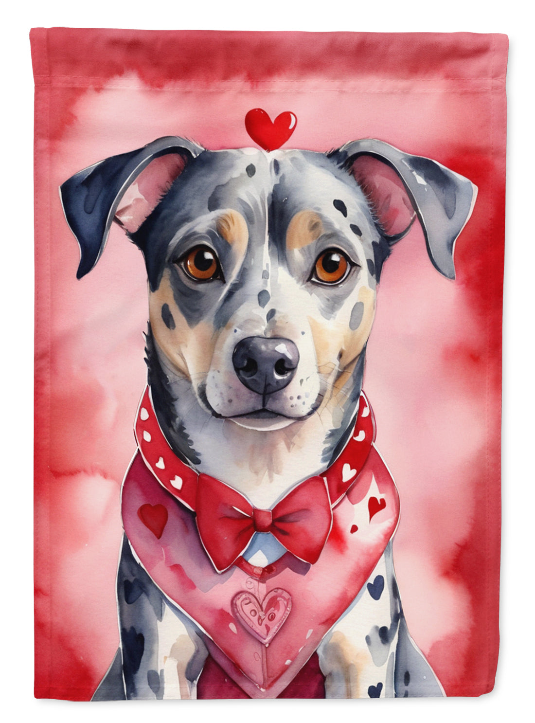 Catahoula My Valentine Garden Flag Mailbox Decorative Yard Banner Outside Patio Artwork for Flower Beds, Garden Size, Multicolor