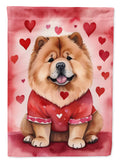 Chow Chow My Valentine Garden Flag Mailbox Decorative Yard Banner Outside Patio Artwork for Flower Beds, Garden Size, Multicolor