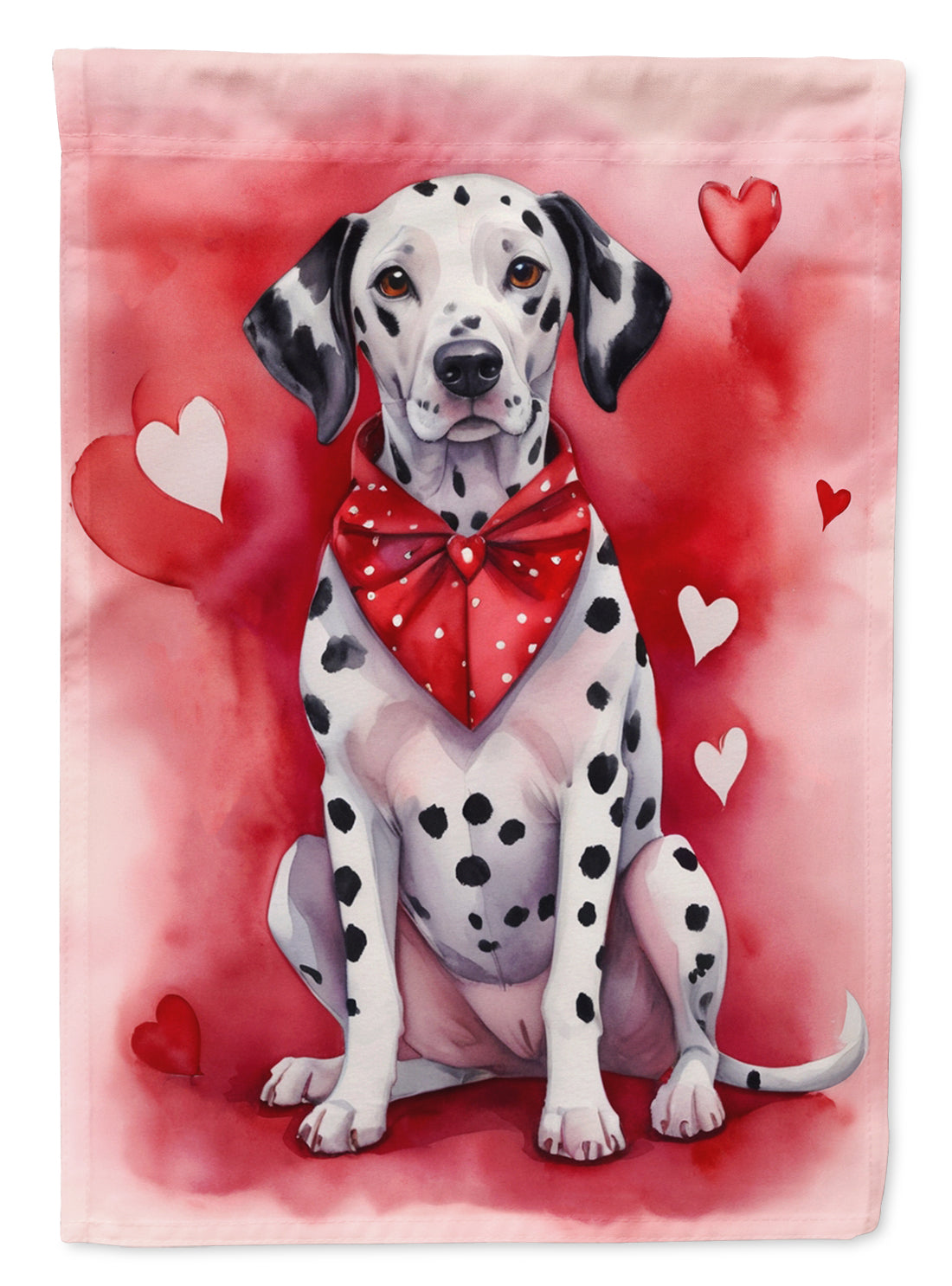 Dalmatian My Valentine Garden Flag Mailbox Decorative Yard Banner Outside Patio Artwork for Flower Beds, Garden Size, Multicolor