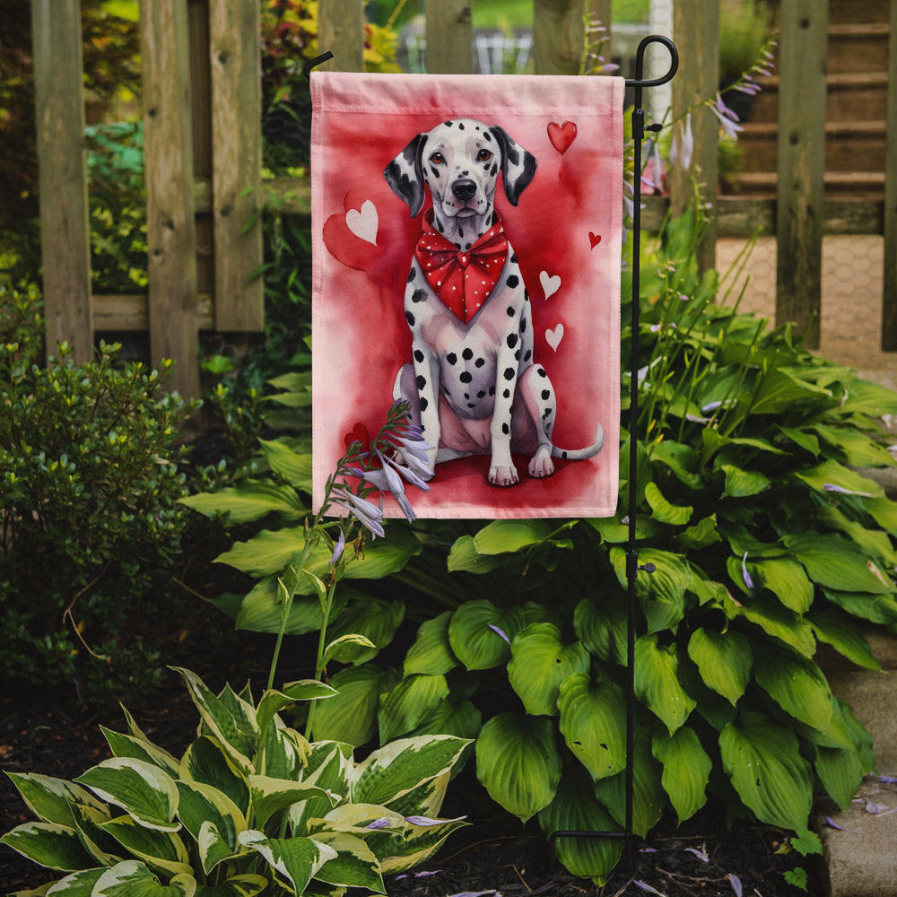 Dalmatian My Valentine Garden Flag Mailbox Decorative Yard Banner Outside Patio Artwork for Flower Beds, Garden Size, Multicolor