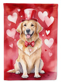 Golden Retriever My Valentine Garden Flag Mailbox Decorative Yard Banner Outside Patio Artwork for Flower Beds, Garden Size, Multicolor