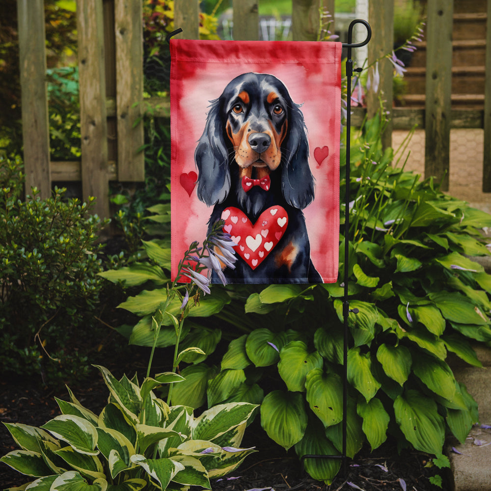 Gordon Setter My Valentine Garden Flag Mailbox Decorative Yard Banner Outside Patio Artwork for Flower Beds, Garden Size, Multicolor