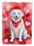 Kuvasz My Valentine Garden Flag Mailbox Decorative Yard Banner Outside Patio Artwork for Flower Beds, Garden Size, Multicolor