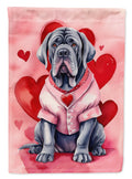 Neapolitan Mastiff My Valentine Garden Flag Mailbox Decorative Yard Banner Outside Patio Artwork for Flower Beds, Garden Size, Multicolor