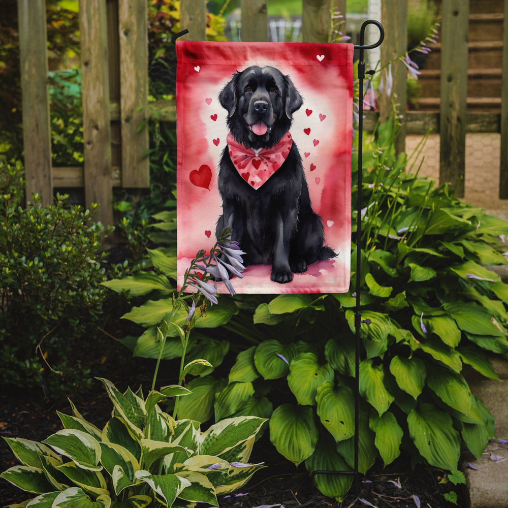 Newfoundland My Valentine Garden Flag Mailbox Decorative Yard Banner Outside Patio Artwork for Flower Beds, Garden Size, Multicolor