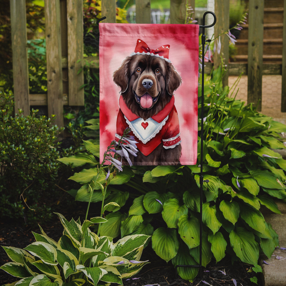 Newfoundland My Valentine Garden Flag Mailbox Decorative Yard Banner Outside Patio Artwork for Flower Beds, Garden Size, Multicolor