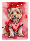 Norfolk Terrier My Valentine Garden Flag Mailbox Decorative Yard Banner Outside Patio Artwork for Flower Beds, Garden Size, Multicolor