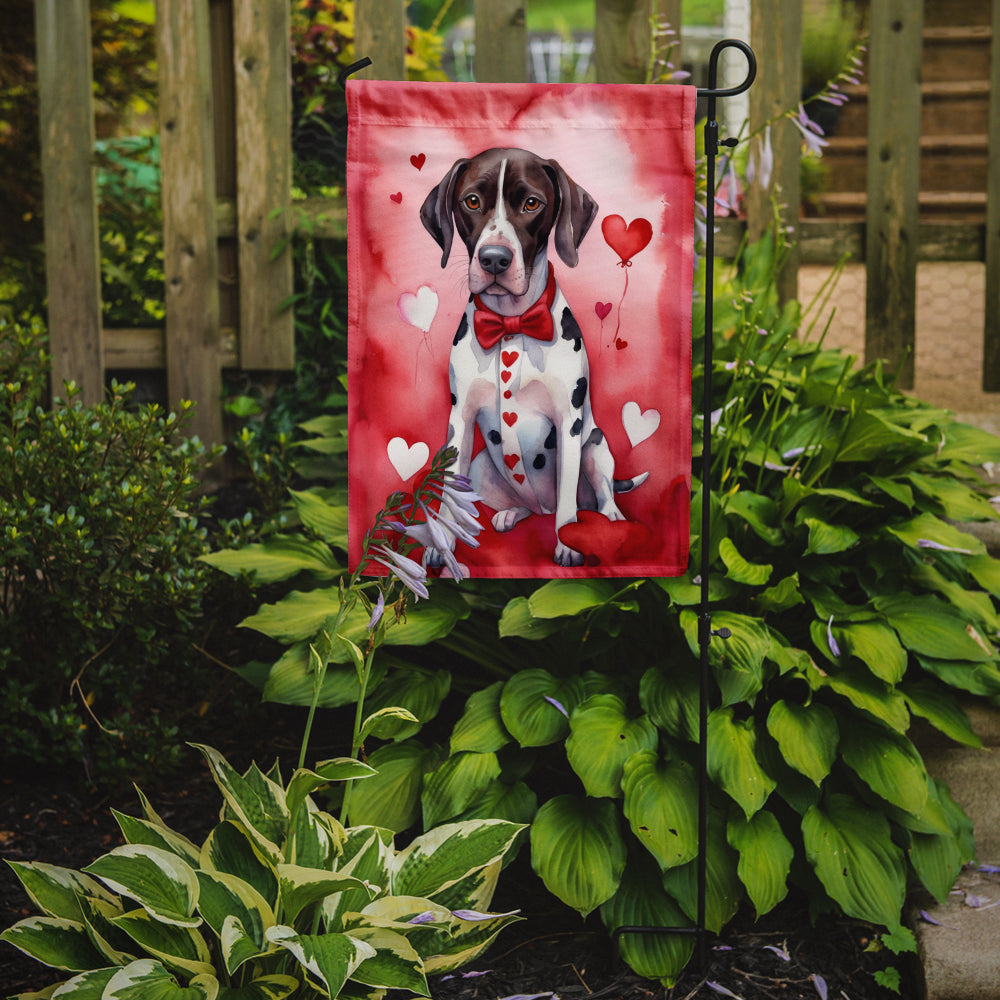 Pointer My Valentine Garden Flag Mailbox Decorative Yard Banner Outside Patio Artwork for Flower Beds, Garden Size, Multicolor