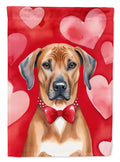 Rhodesian Ridgeback My Valentine Garden Flag Mailbox Decorative Yard Banner Outside Patio Artwork for Flower Beds, Garden Size, Multicolor