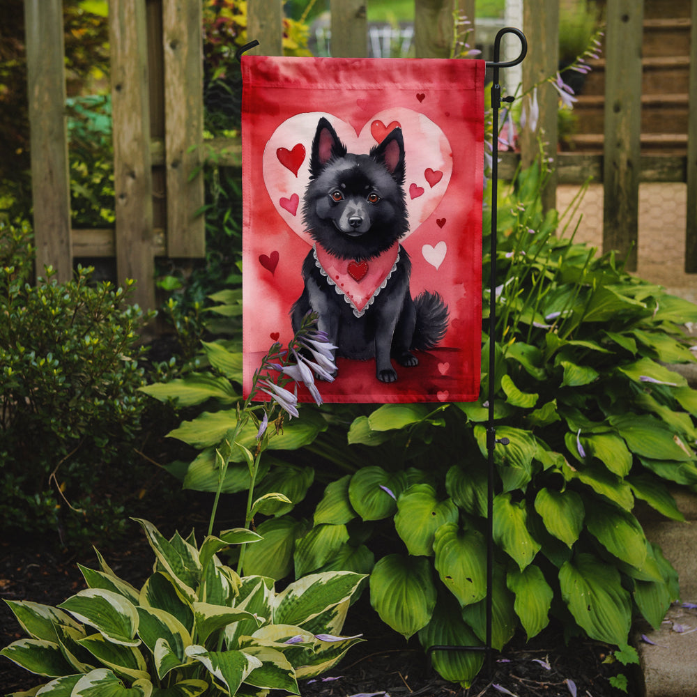 Schipperke My Valentine Garden Flag Mailbox Decorative Yard Banner Outside Patio Artwork for Flower Beds, Garden Size, Multicolor