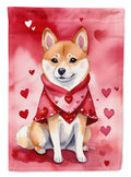 Shiba Inu My Valentine Garden Flag Mailbox Decorative Yard Banner Outside Patio Artwork for Flower Beds, Garden Size, Multicolor
