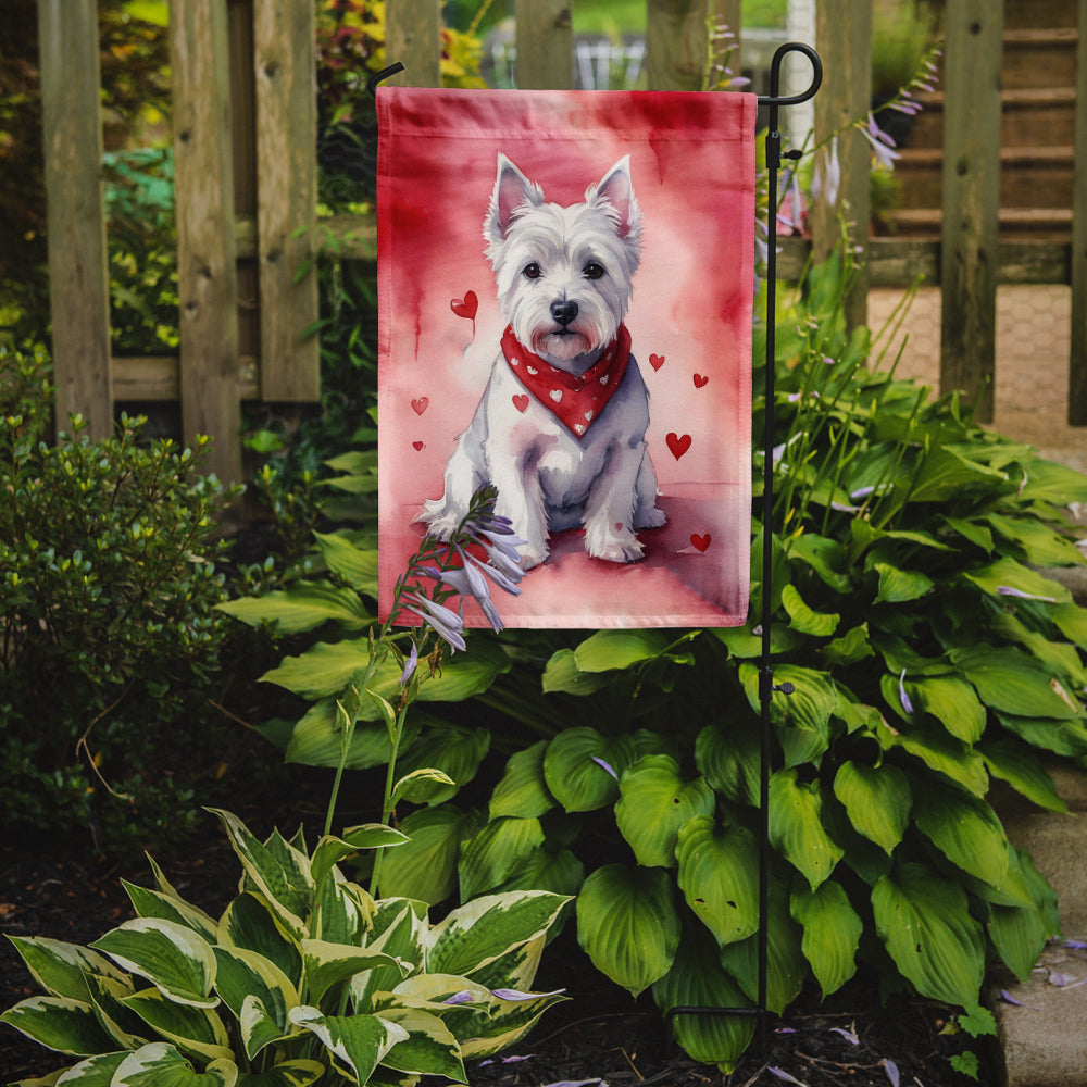Westie My Valentine Garden Flag Mailbox Decorative Yard Banner Outside Patio Artwork for Flower Beds, Garden Size, Multicolor