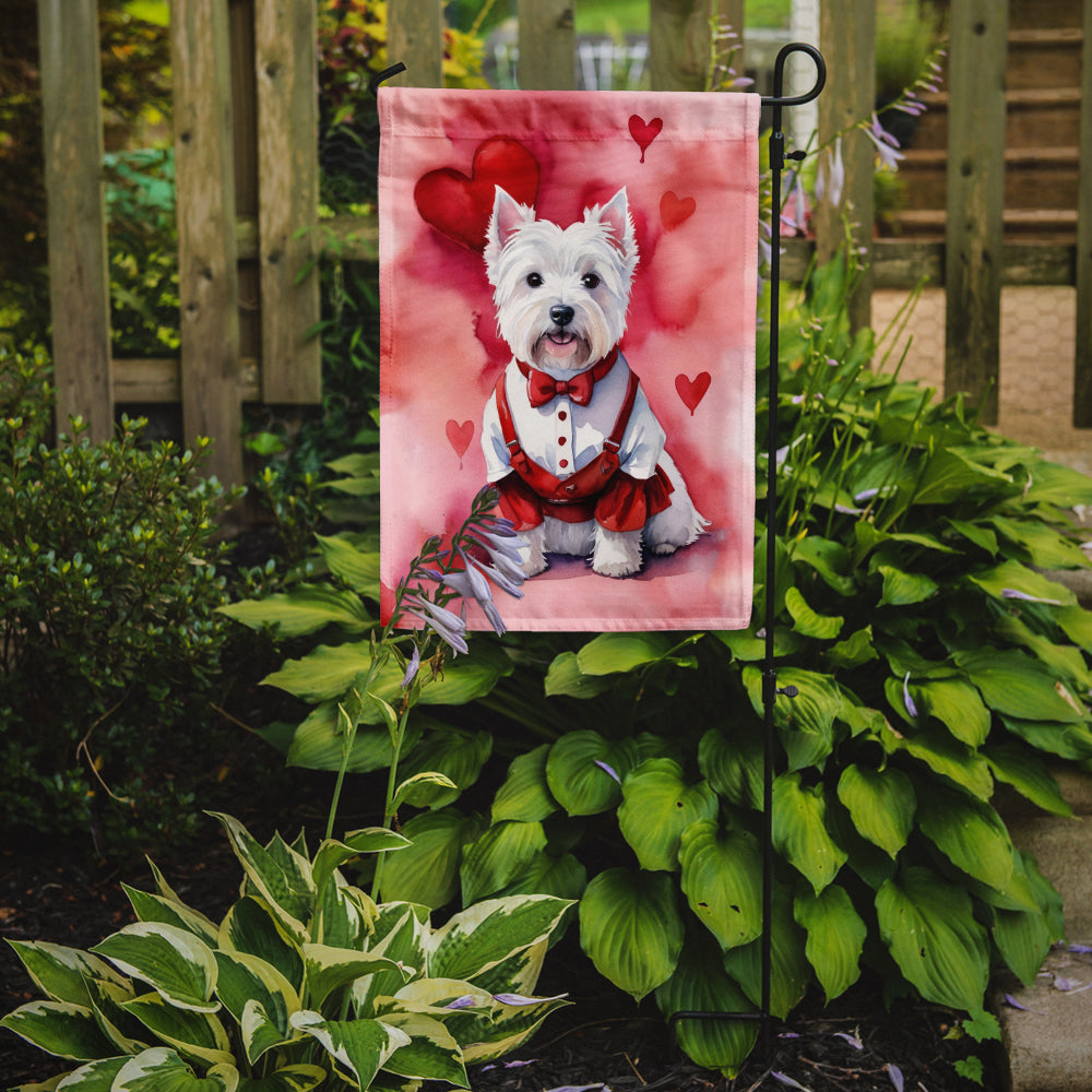Westie My Valentine Garden Flag Mailbox Decorative Yard Banner Outside Patio Artwork for Flower Beds, Garden Size, Multicolor