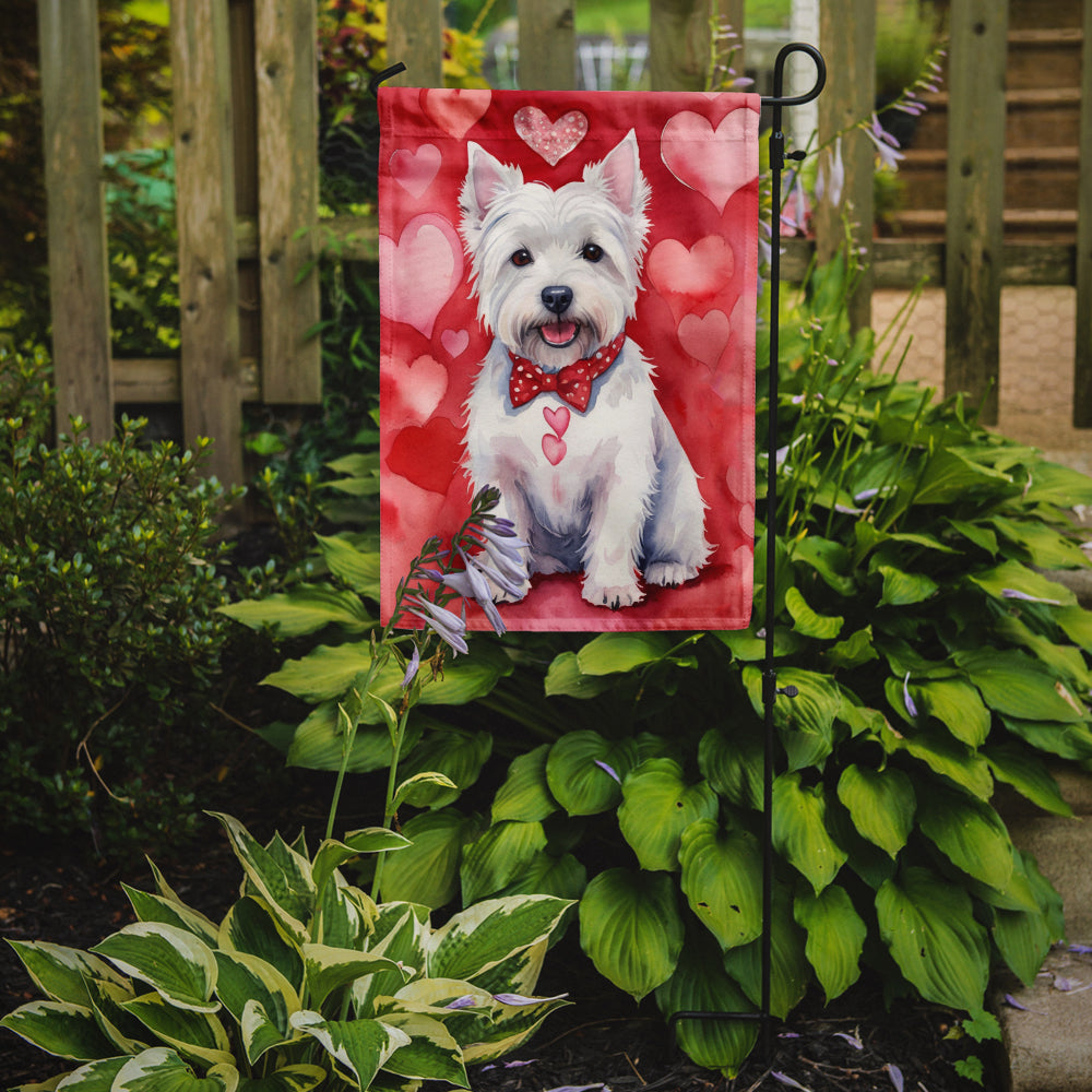 Westie My Valentine Garden Flag Mailbox Decorative Yard Banner Outside Patio Artwork for Flower Beds, Garden Size, Multicolor