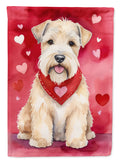 Wheaten Terrier My Valentine Garden Flag Mailbox Decorative Yard Banner Outside Patio Artwork for Flower Beds, Garden Size, Multicolor