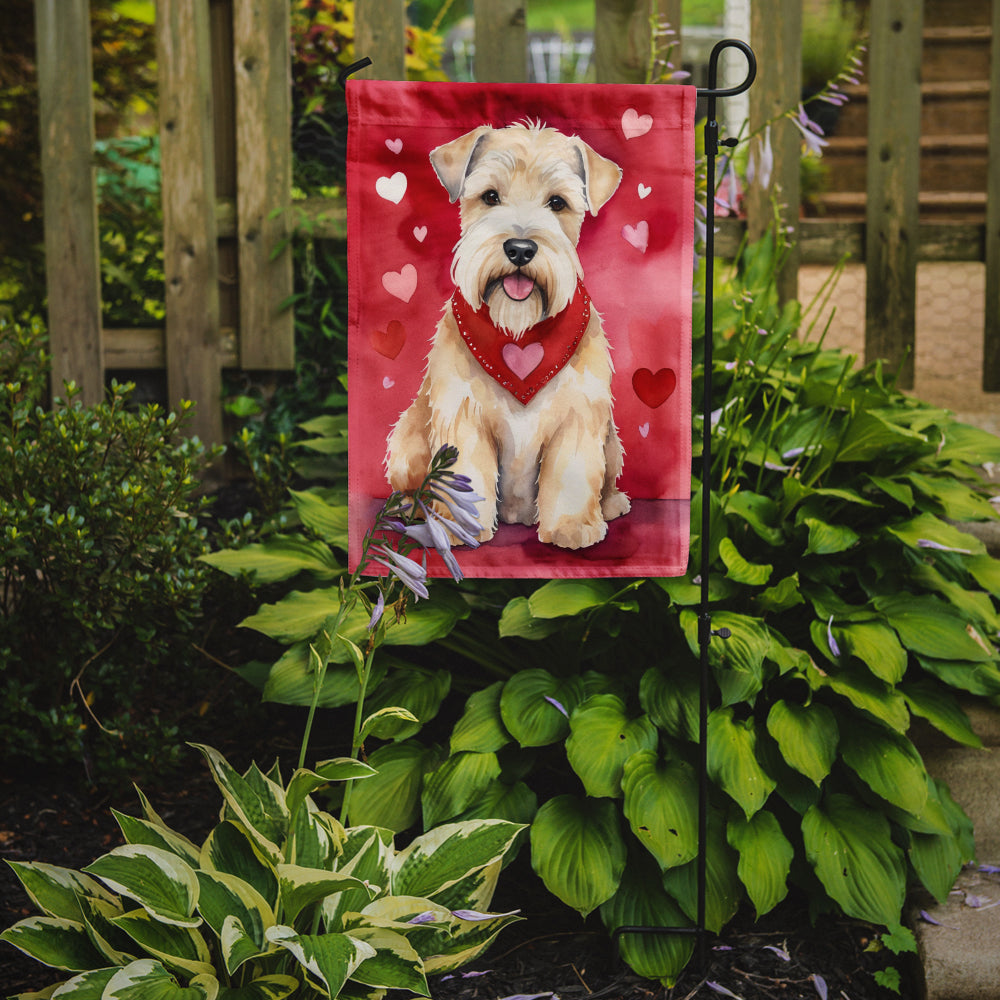 Wheaten Terrier My Valentine Garden Flag Mailbox Decorative Yard Banner Outside Patio Artwork for Flower Beds, Garden Size, Multicolor