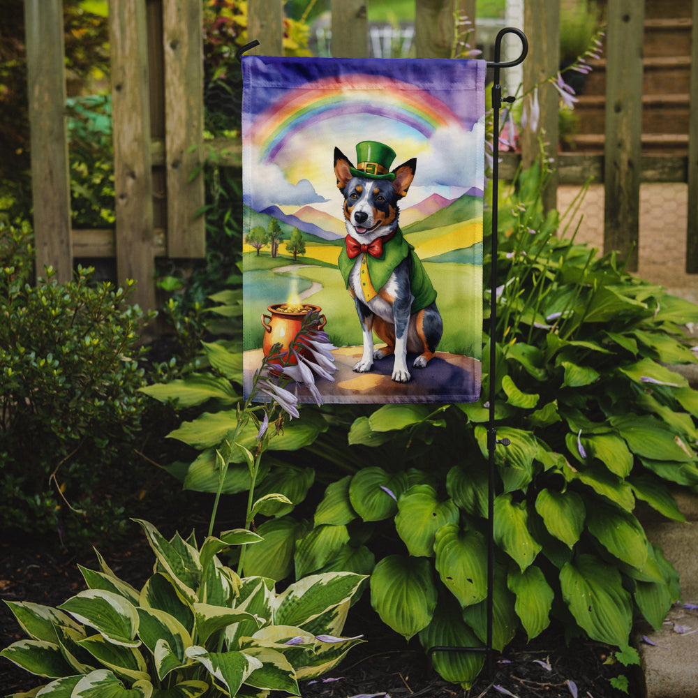 Australian Cattle Dog St Patrick's Day Garden Flag Mailbox Decorative Yard Banner Outside Patio Artwork for Flower Beds, Garden Size, Multicolor