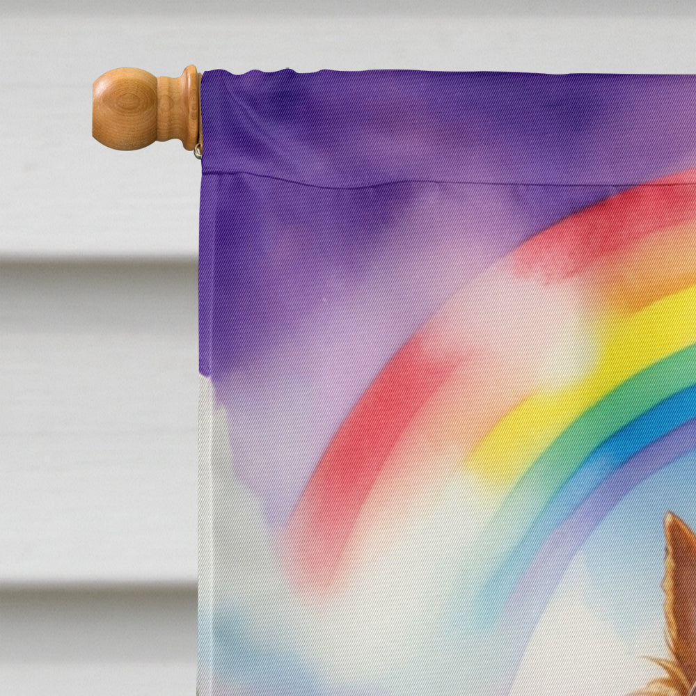 Australian Terrier St Patrick's Day House Flag 28x40 Porch Sleeve Pole Decorative Outside Yard Banner Artwork Wall Hanging, Polyester