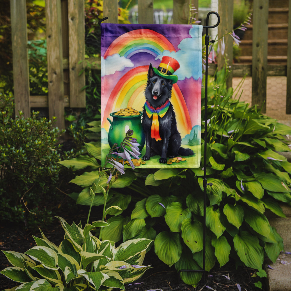 Belgian Sheepdog St Patrick's Day Garden Flag Mailbox Decorative Yard Banner Outside Patio Artwork for Flower Beds, Garden Size, Multicolor