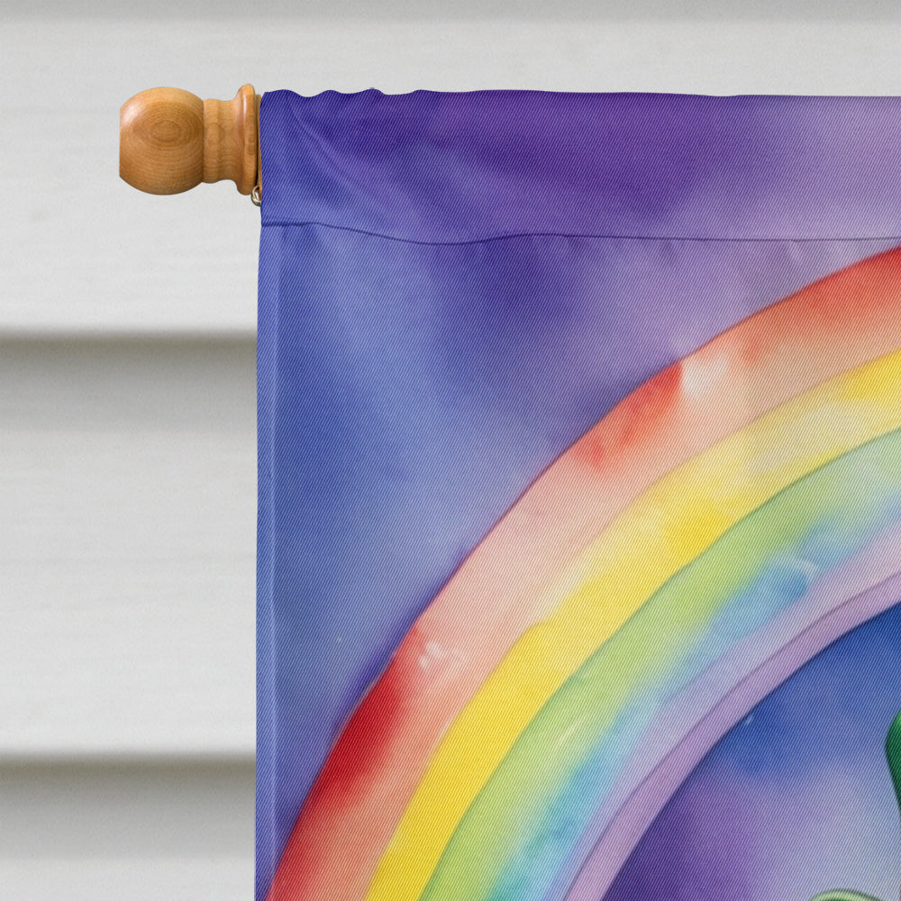 Brittany Spaniel St Patrick's Day House Flag 28x40 Porch Sleeve Pole Decorative Outside Yard Banner Artwork Wall Hanging, Polyester