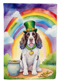 English Springer Spaniel St Patrick's Day Garden Flag Mailbox Decorative Yard Banner Outside Patio Artwork for Flower Beds, Garden Size, Multicolor