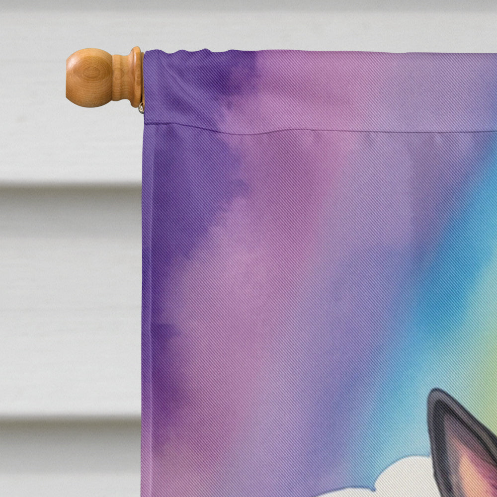 German Shepherd St Patrick's Day House Flag 28x40 Porch Sleeve Pole Decorative Outside Yard Banner Artwork Wall Hanging, Polyester