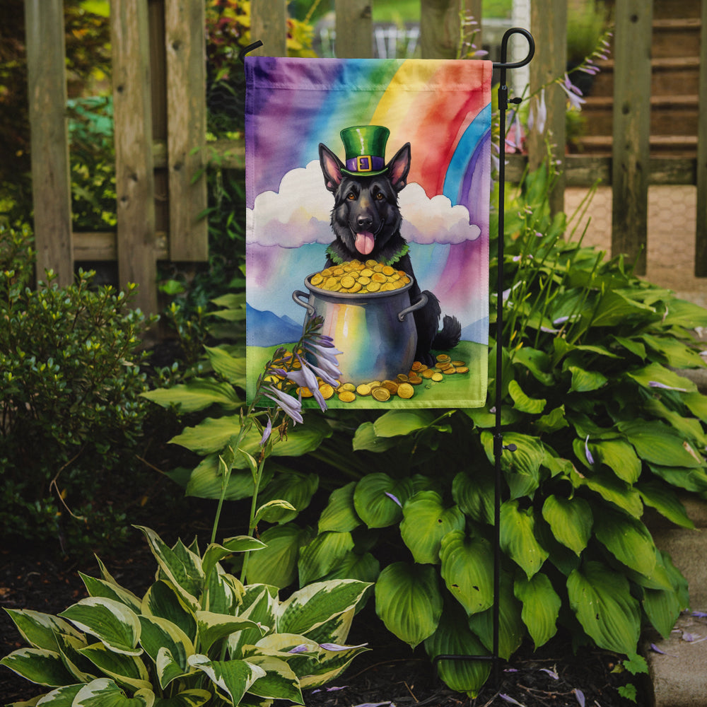 German Shepherd St Patrick's Day Garden Flag Mailbox Decorative Yard Banner Outside Patio Artwork for Flower Beds, Garden Size, Multicolor
