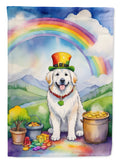 Great Pyrenees St Patrick's Day Garden Flag Mailbox Decorative Yard Banner Outside Patio Artwork for Flower Beds, Garden Size, Multicolor