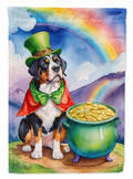 Greater Swiss Mountain Dog St Patrick's Day Garden Flag Mailbox Decorative Yard Banner Outside Patio Artwork for Flower Beds, Garden Size, Multicolor
