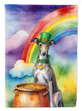 Greyhound St Patrick's Day Garden Flag Mailbox Decorative Yard Banner Outside Patio Artwork for Flower Beds, Garden Size, Multicolor
