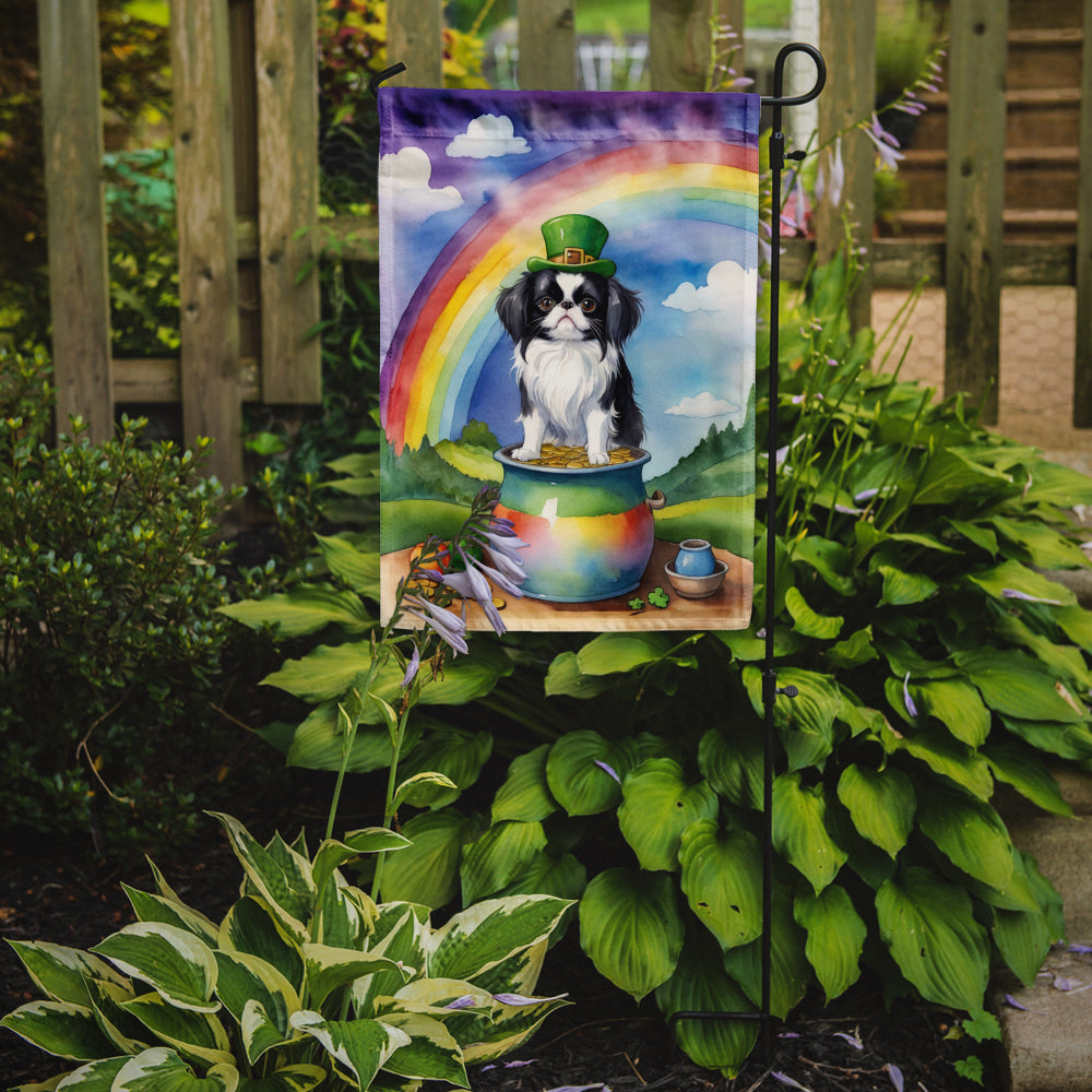 Japanese Chin St Patrick's Day Garden Flag Mailbox Decorative Yard Banner Outside Patio Artwork for Flower Beds, Garden Size, Multicolor