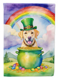 Labrador Retriever St Patrick's Day Garden Flag Mailbox Decorative Yard Banner Outside Patio Artwork for Flower Beds, Garden Size, Multicolor