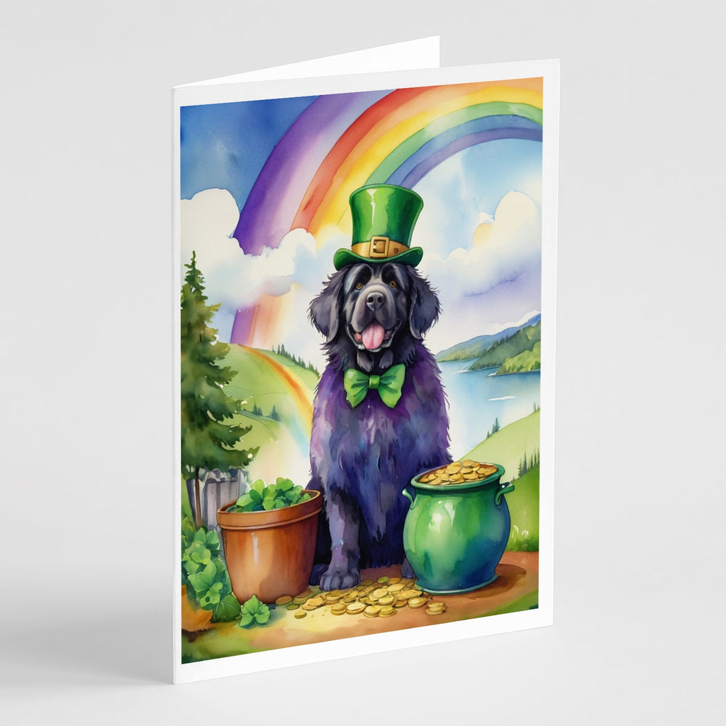 Newfoundland St Patrick's Day Greeting Cards Pack of 8 Blank Cards with Envelopes Whimsical A7 Size 5x7