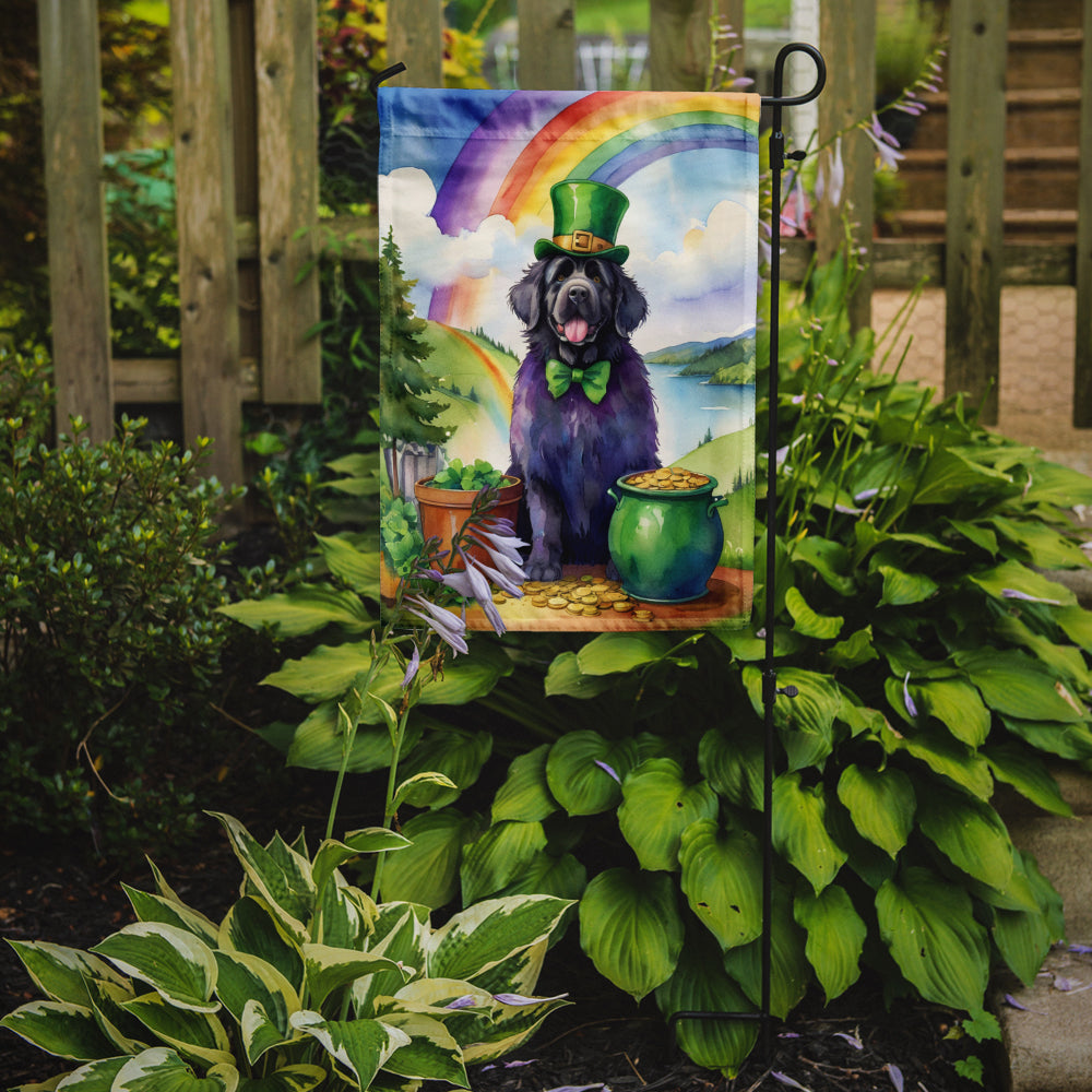 Newfoundland St Patrick's Day Garden Flag Mailbox Decorative Yard Banner Outside Patio Artwork for Flower Beds, Garden Size, Multicolor