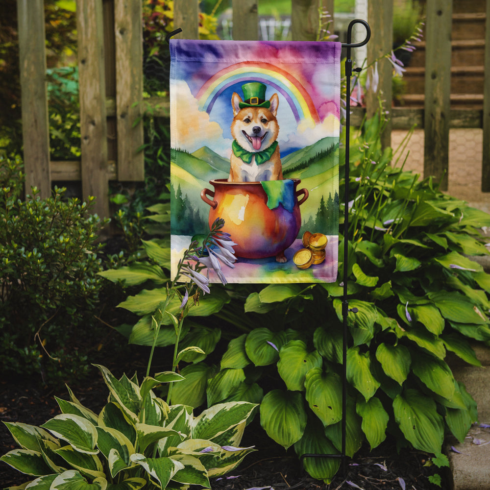 Norwegian Buhund St Patrick's Day Garden Flag Mailbox Decorative Yard Banner Outside Patio Artwork for Flower Beds, Garden Size, Multicolor