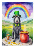 Scottish Deerhound St Patrick's Day Garden Flag Mailbox Decorative Yard Banner Outside Patio Artwork for Flower Beds, Garden Size, Multicolor