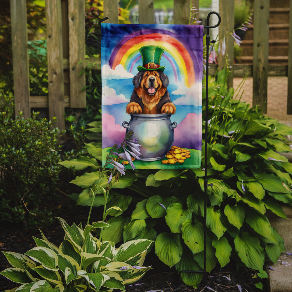 Tibetan Mastiff St Patrick's Day Garden Flag Mailbox Decorative Yard Banner Outside Patio Artwork for Flower Beds, Garden Size, Multicolor