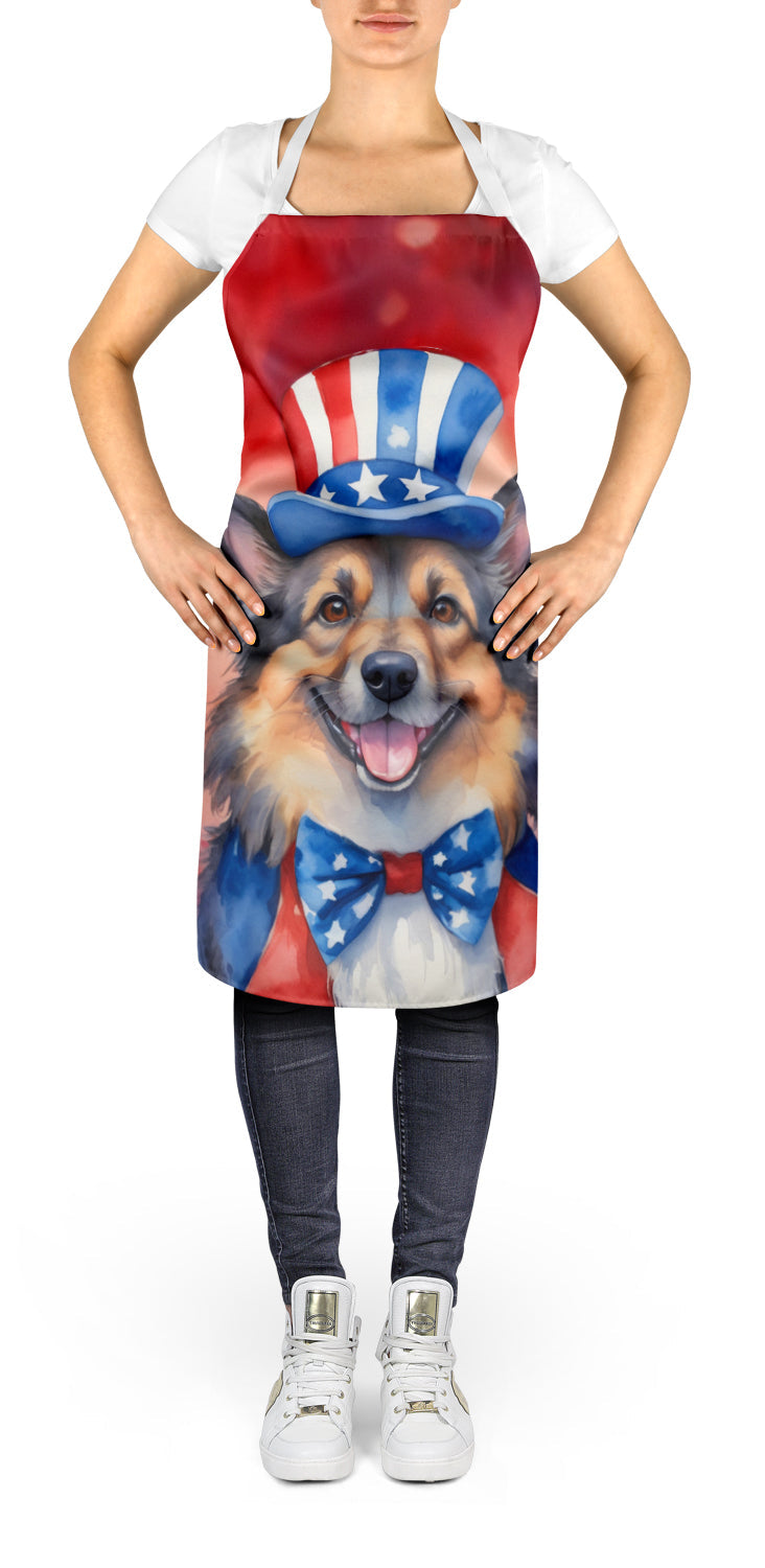 Belgian Tervuren Patriotic American Apron Cooking Kitchen Server Baking Crafts Gardening for Adult Women Men, Unisex, Large, Multicolor